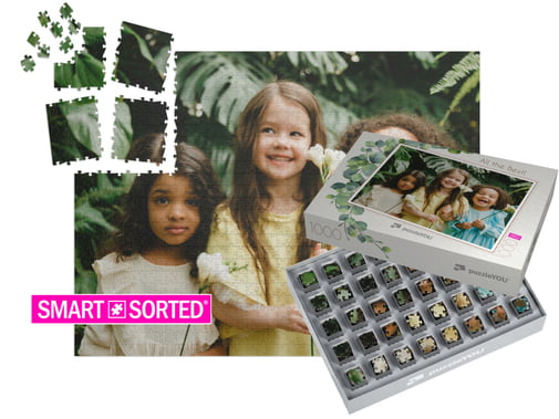 SMART SORTED Fotopuzzle 1000 piezas colocadas con caja